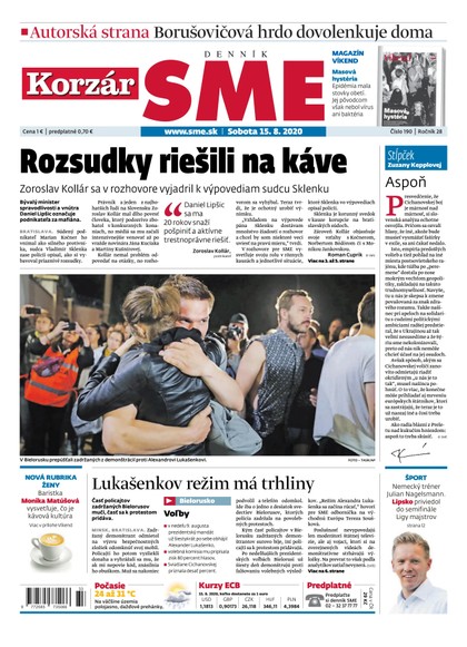 E-magazín SME 15/8/2020 - Petit Press, a.s. 