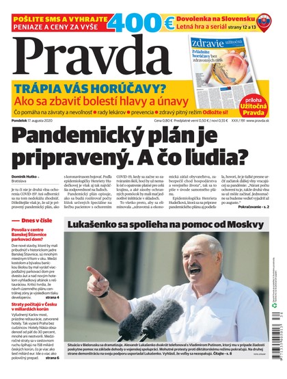 E-magazín Denník Pravda 17. 8. 2020 - OUR MEDIA SR a. s.