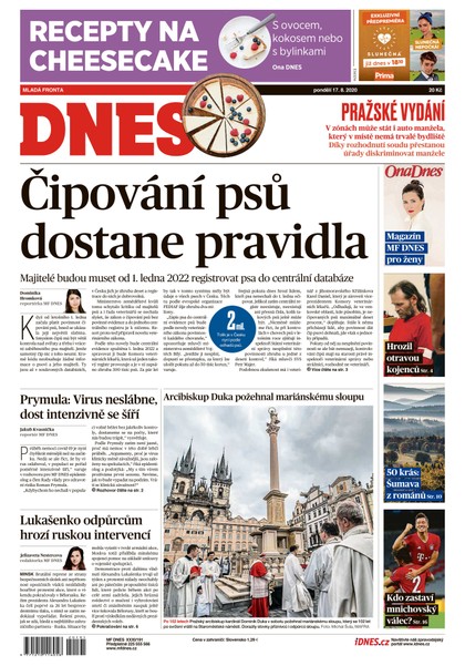 E-magazín MF DNES - 17.8.2020 - MAFRA, a.s.