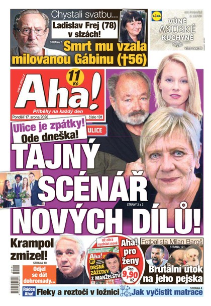 E-magazín AHA! - 17.8.2020 - CZECH NEWS CENTER a. s.