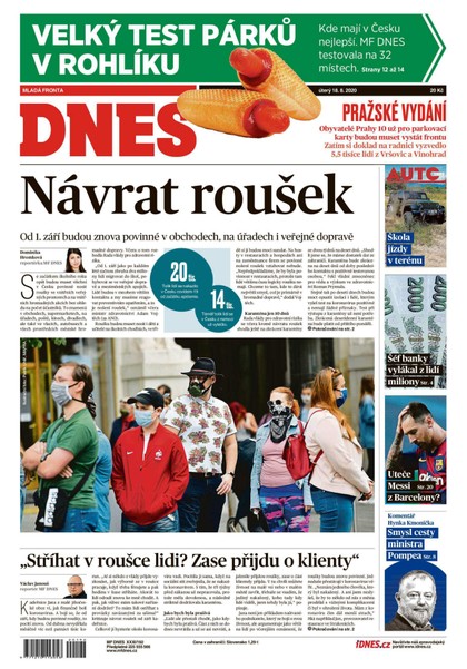 E-magazín MF DNES - 18.8.2020 - MAFRA, a.s.