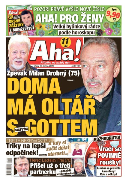 E-magazín AHA! - 18.8.2020 - CZECH NEWS CENTER a. s.