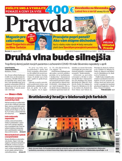 E-magazín Denník Pravda 20. 8. 2020 - OUR MEDIA SR a. s.