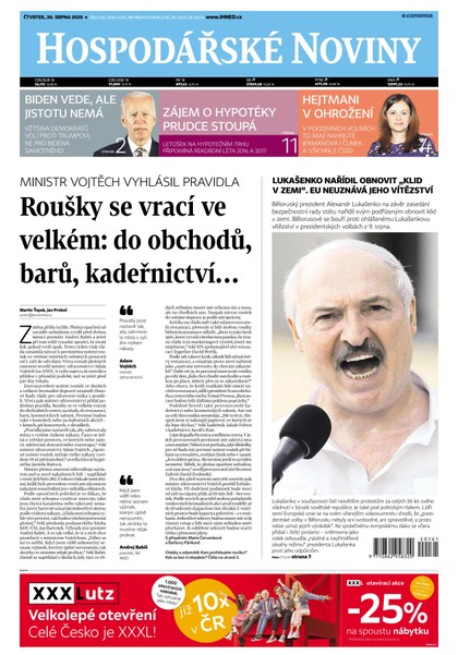E-magazín HNn161 - 20.08.2020 - Economia, a.s.