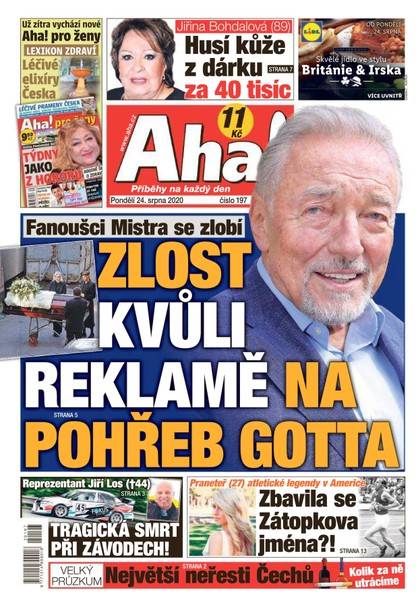 E-magazín AHA! - 24.8.2020 - CZECH NEWS CENTER a. s.
