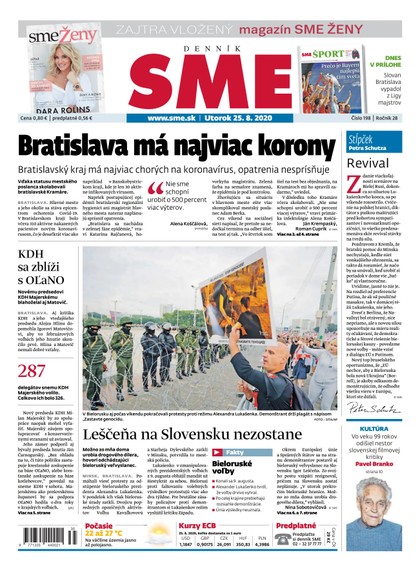 E-magazín SME 25/8/2020 - Petit Press, a.s. 