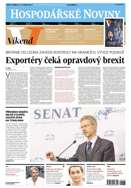 E-magazín HN 167 - 28.8.2020 - Economia, a.s.