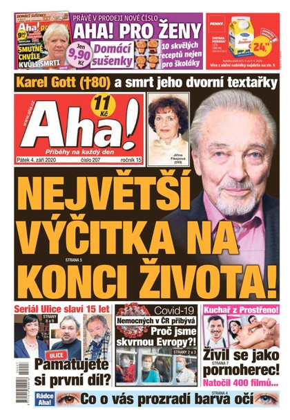 E-magazín AHA! - 4.9.2020 - CZECH NEWS CENTER a. s.