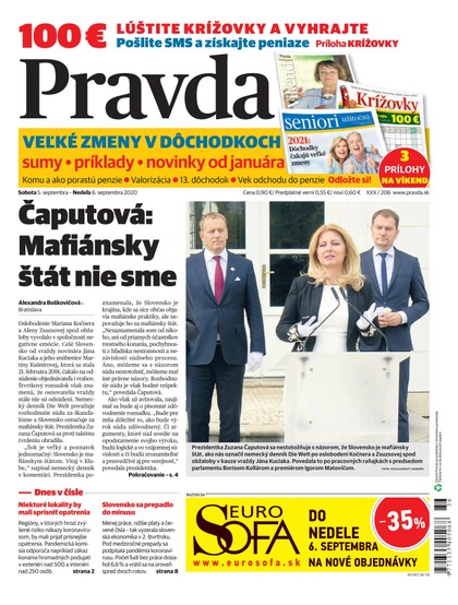 E-magazín Denník Pravda 5. 9. 2020 - OUR MEDIA SR a. s.