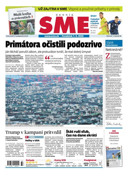 E-magazín SME 7/9/2020 - Petit Press, a.s. 