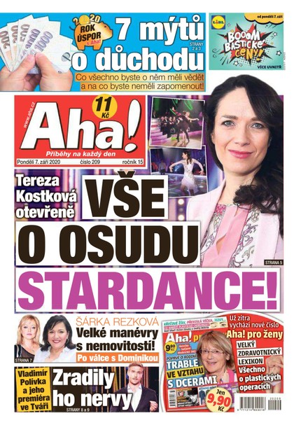E-magazín AHA! - 7.9.2020 - CZECH NEWS CENTER a. s.