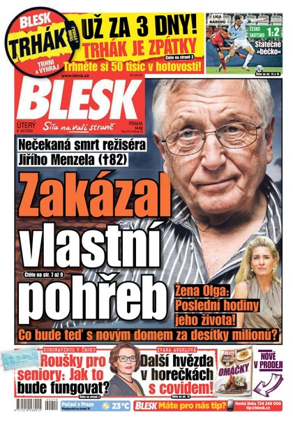E-magazín Blesk - 8.9.2020 - CZECH NEWS CENTER a. s.