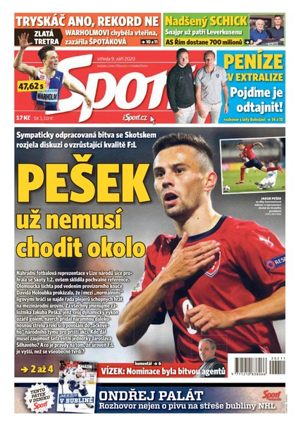 E-magazín Sport - 9.9.2020 - CZECH NEWS CENTER a. s.