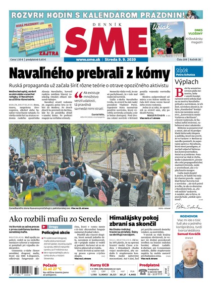 E-magazín SME 9/9/2020 - Petit Press, a.s. 