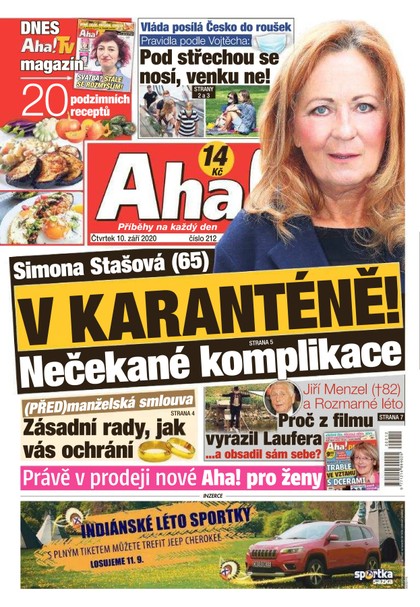 E-magazín AHA! - 10.9.2020 - CZECH NEWS CENTER a. s.