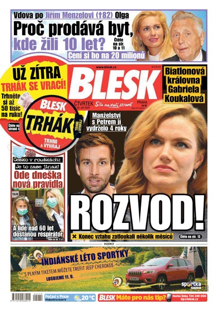 E-magazín Blesk - 10.9.2020 - CZECH NEWS CENTER a. s.