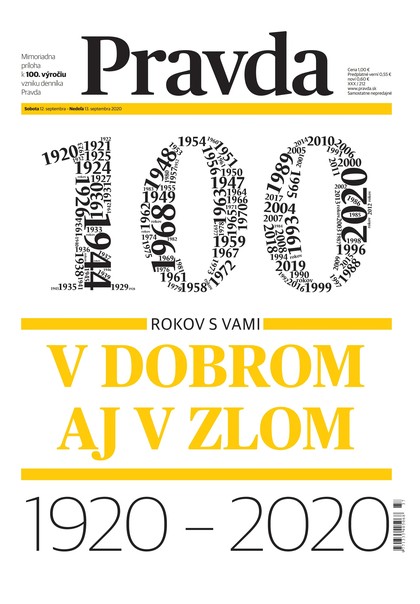 E-magazín Pravda 100 rokov 12. 9. 2020 - OUR MEDIA SR a. s.