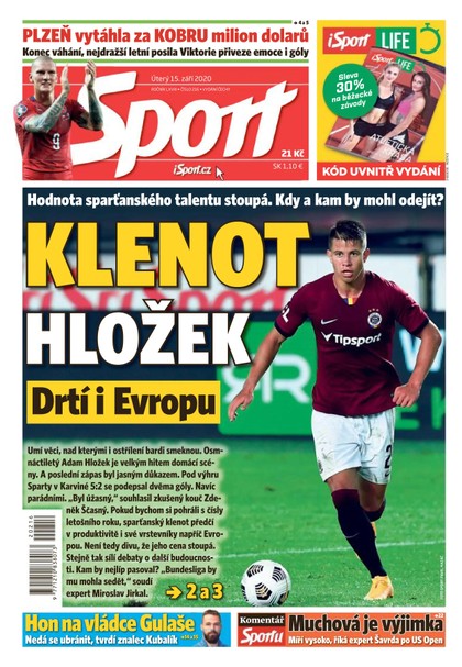 E-magazín Sport - 15.9.2020 - CZECH NEWS CENTER a. s.