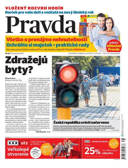 E-magazín Denník Pravda 16. 9. 2020 - OUR MEDIA SR a. s.