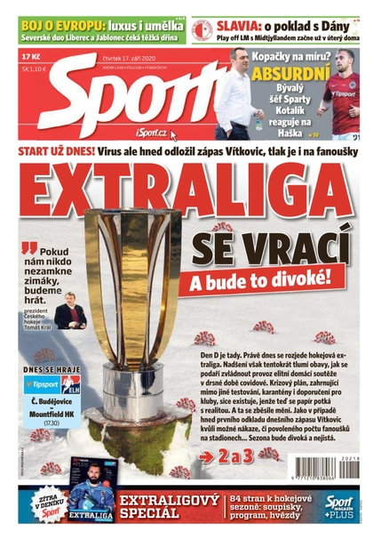 E-magazín Sport - 17.9.2020 - CZECH NEWS CENTER a. s.