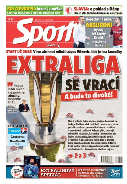 E-magazín Sport - 17.9.2020 - CZECH NEWS CENTER a. s.