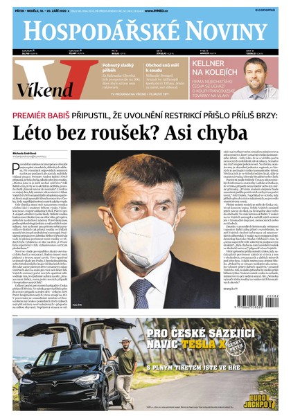 E-magazín HN 182 - 18.09.2020 - Economia, a.s.
