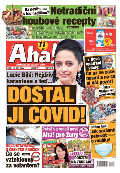 E-magazín AHA! - 18.9.2020 - CZECH NEWS CENTER a. s.