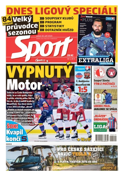 E-magazín Sport - 18.9.2020 - CZECH NEWS CENTER a. s.