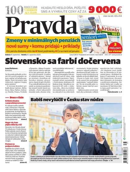 E-magazín Denník Pravda 19. 9. 2020 - OUR MEDIA SR a. s.