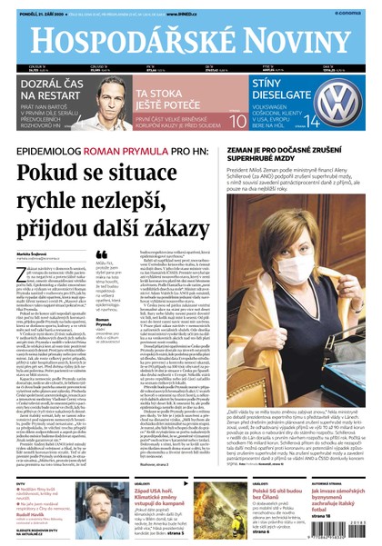 E-magazín HN 183 - 21.9.2020 - Economia, a.s.