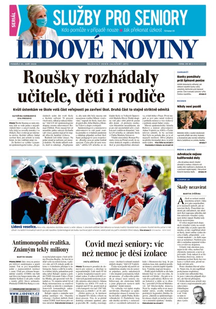 E-magazín LN - 21.9.2020 - MAFRA, a.s.