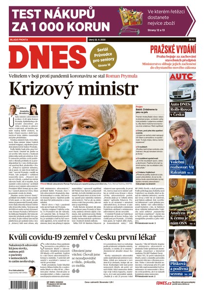 E-magazín MF DNES - 22.9.2020 - MAFRA, a.s.