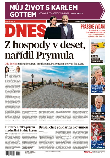 E-magazín MF DNES - 24.9.2020 - MAFRA, a.s.