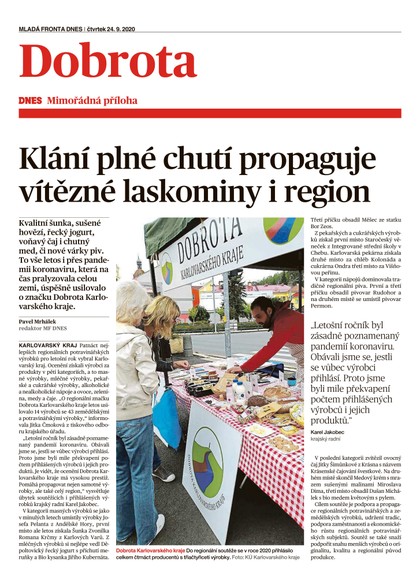 E-magazín MF DNES Karlovarský extra - 24.9.2020 - MAFRA, a.s.
