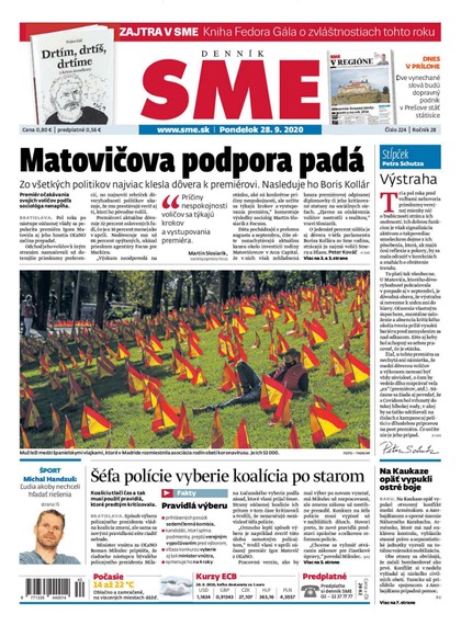E-magazín SME 28/9/2020 - Petit Press, a.s. 