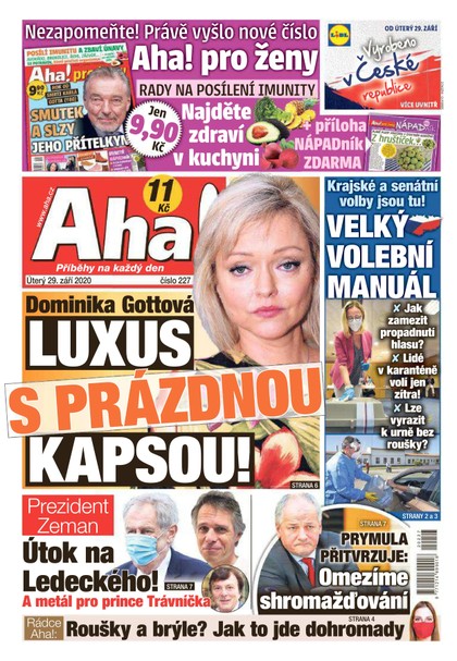 E-magazín AHA! - 29.9.2020 - CZECH NEWS CENTER a. s.