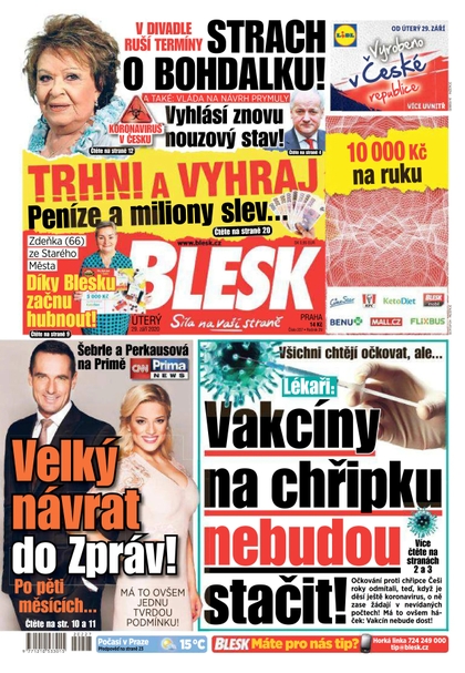 E-magazín Blesk - 29.9.2020 - CZECH NEWS CENTER a. s.