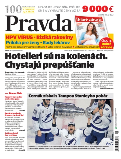 E-magazín Denník Pravda 30. 9.2020 - OUR MEDIA SR a. s.