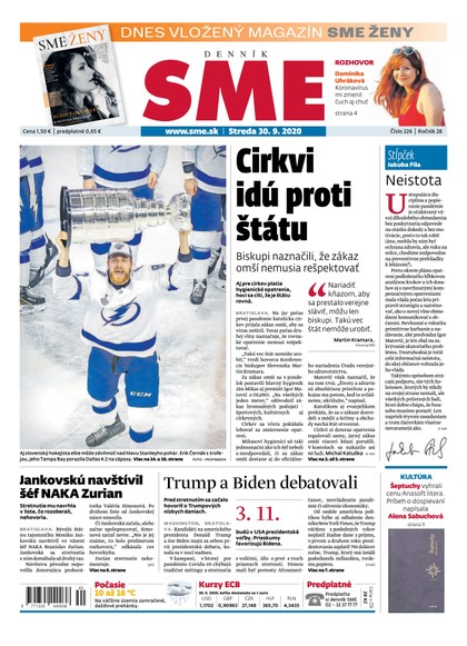 E-magazín SME 30/9/2020 - Petit Press, a.s. 
