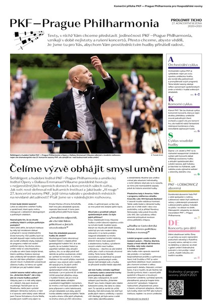 E-magazín HN 191 - 2.10.2020 příloha PKF - Prague Philharmonia - Economia, a.s.
