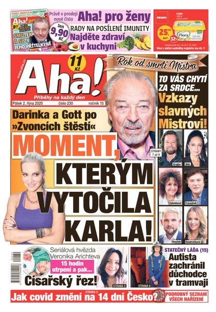 E-magazín AHA! - 2.10.2020 - CZECH NEWS CENTER a. s.