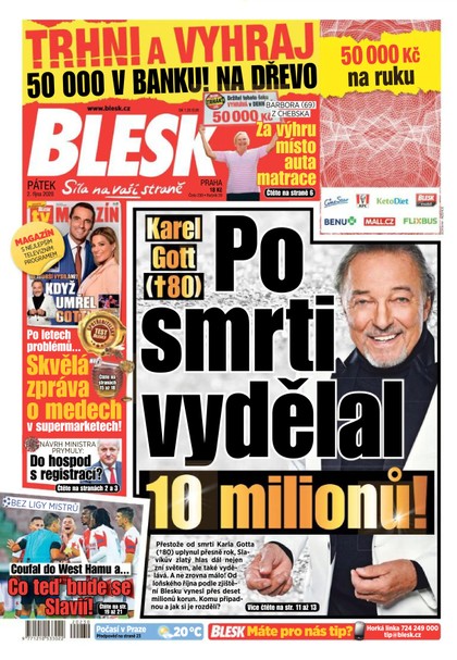 E-magazín Blesk - 2.10.2020 - CZECH NEWS CENTER a. s.