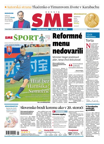 E-magazín SME6/10/2020 - Petit Press, a.s. 