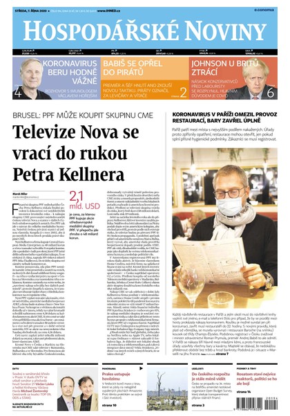 E-magazín HN 194 - 07.10.2020 - Economia, a.s.