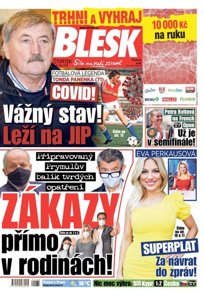 E-magazín Blesk - 8.10.2020 - CZECH NEWS CENTER a. s.