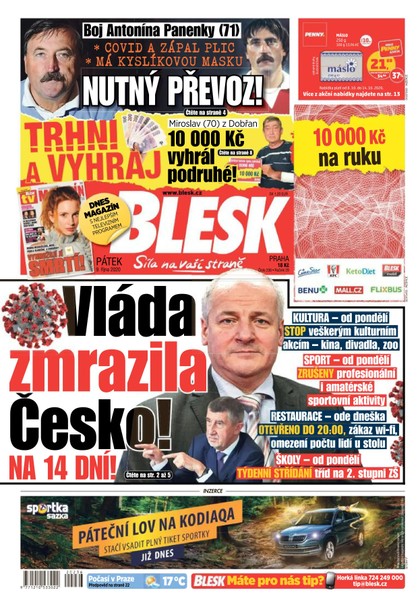 E-magazín Blesk - 9.10.2020 - CZECH NEWS CENTER a. s.