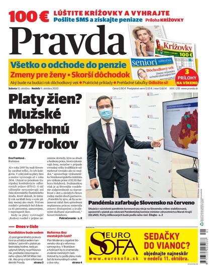 E-magazín Denník Pravda 10. 10. 2020 - OUR MEDIA SR a. s.