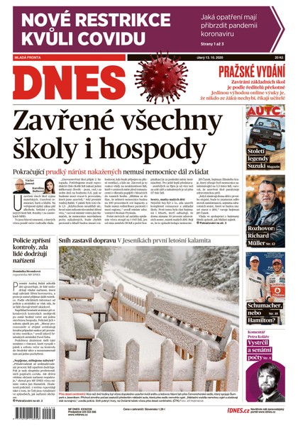 E-magazín MF DNES - 13.10.2020 - MAFRA, a.s.