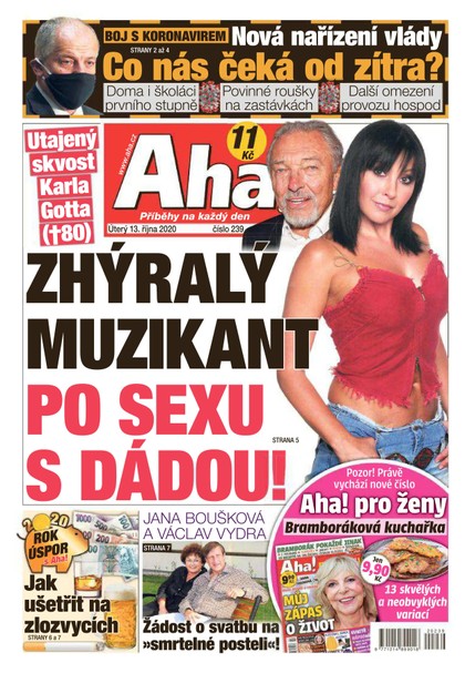 E-magazín AHA! - 13.10.2020 - CZECH NEWS CENTER a. s.