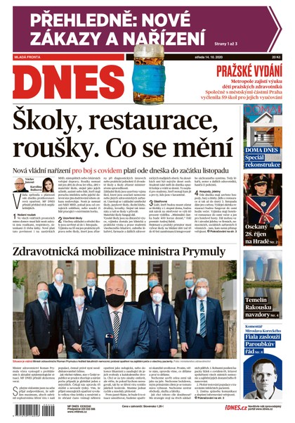 E-magazín MF DNES - 14.10.2020 - MAFRA, a.s.